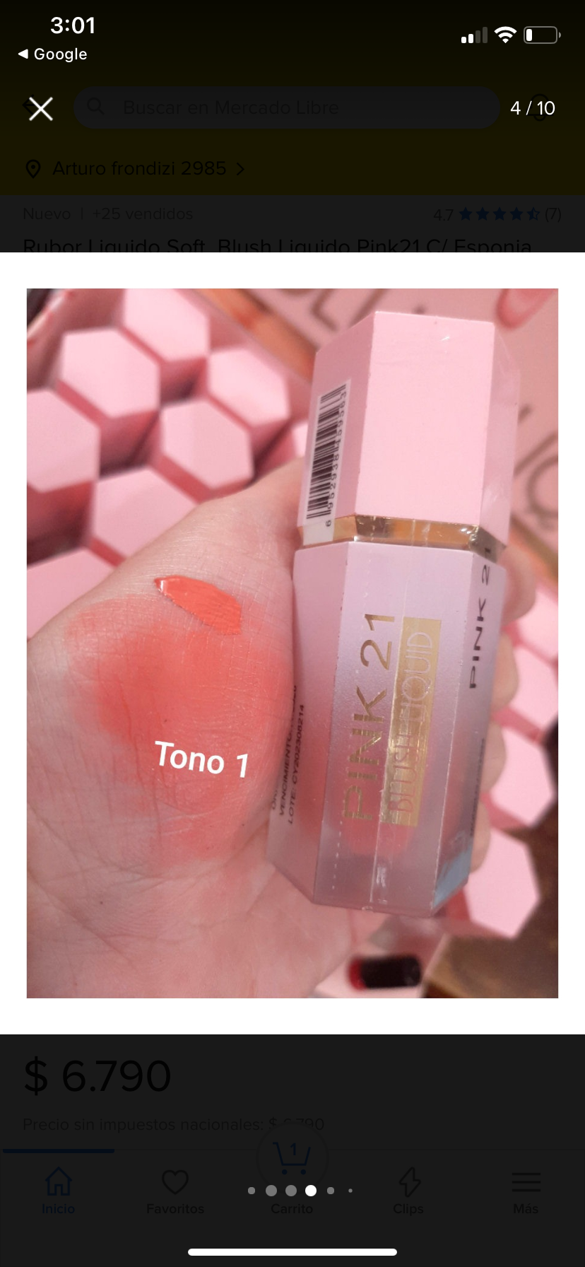 Rubor líquido Pink 21 💖