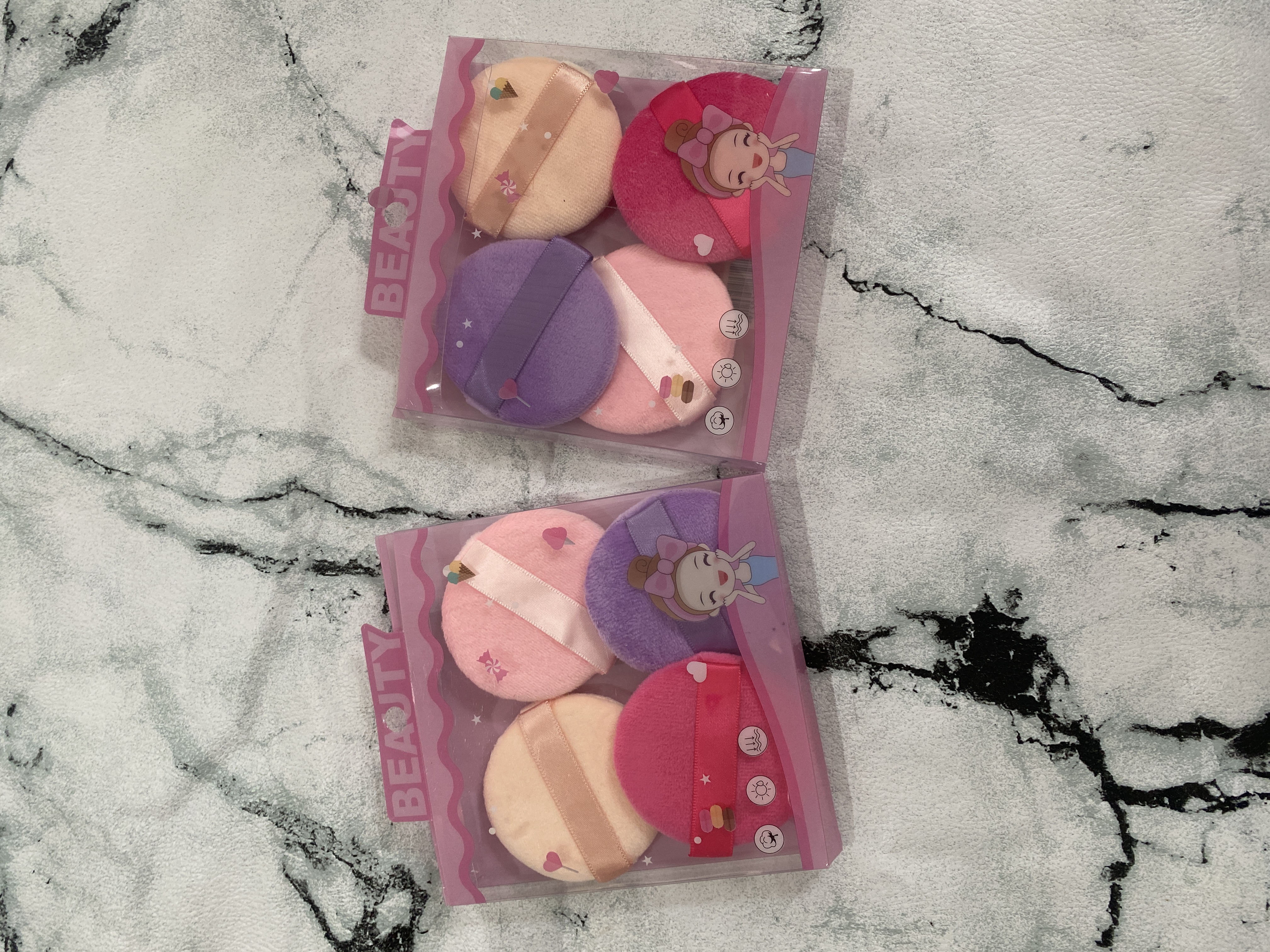 Set de 4 esponjas / borlas